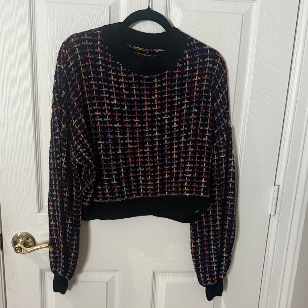 Multicolor Knit Sweater sz large CUPSHE